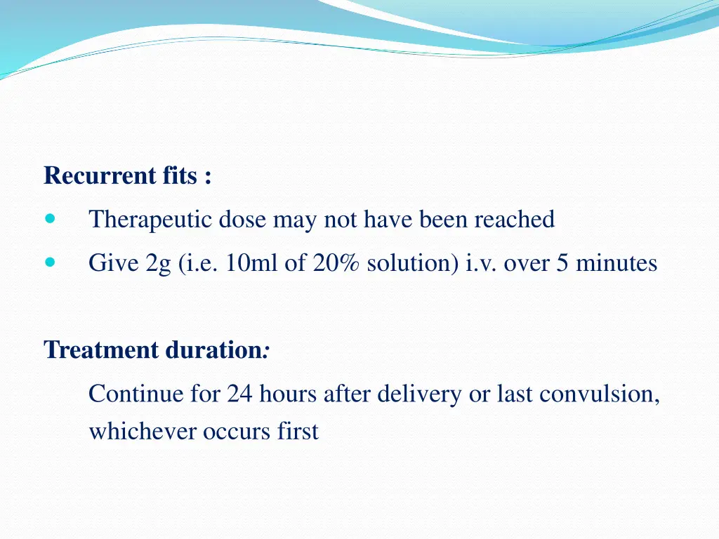 recurrent fits