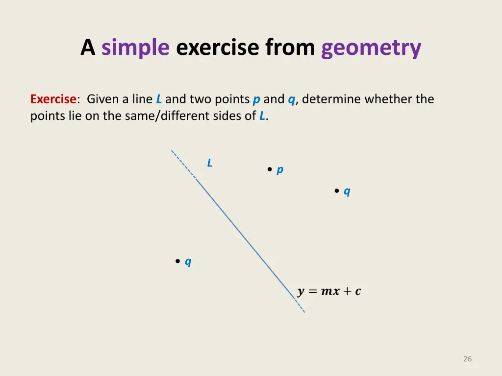 a simple exercise from geometry