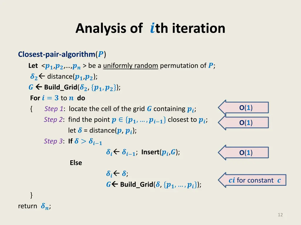 analysis of th iteration
