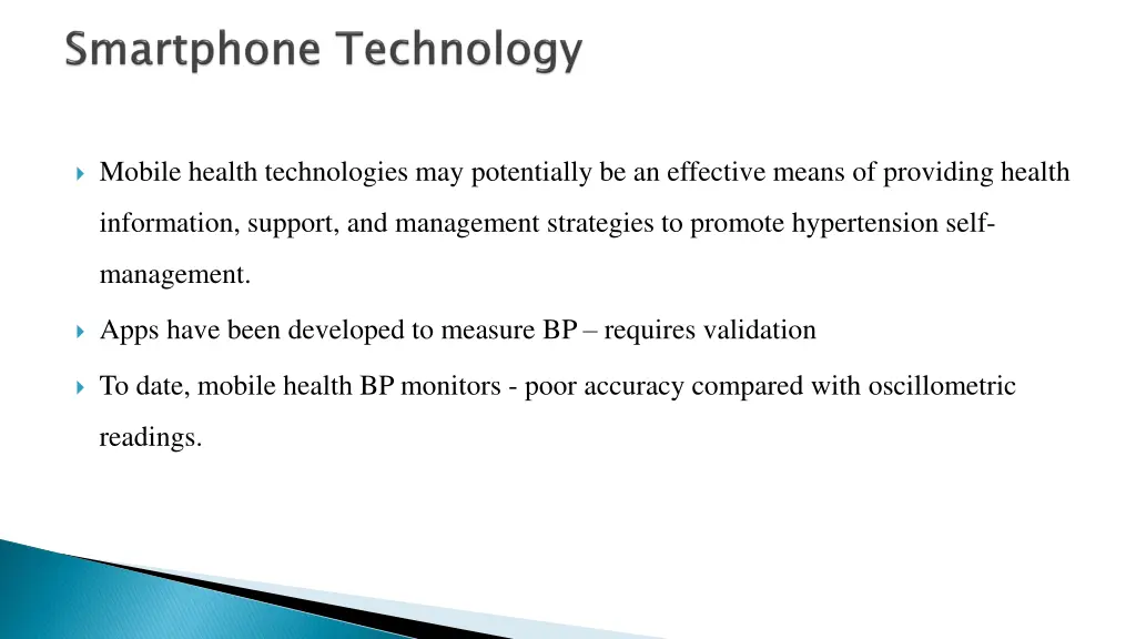 mobile health technologies may potentially