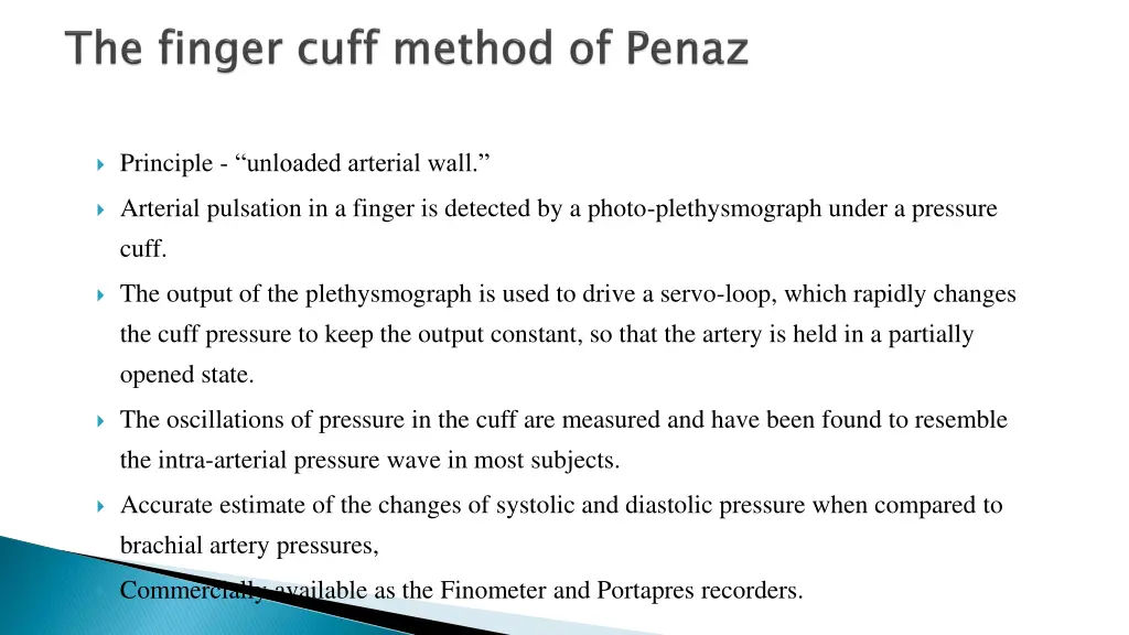 principle unloaded arterial wall