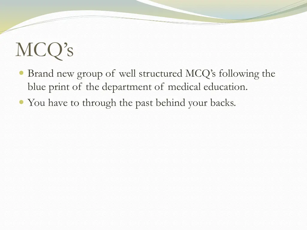 mcq s