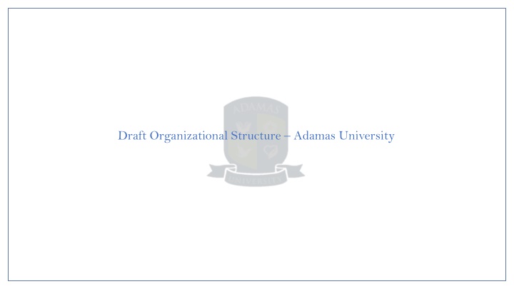 draft organizational structure adamas university