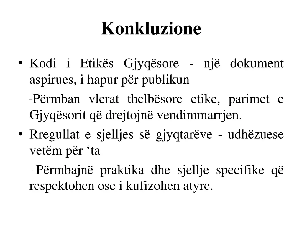 konkluzione
