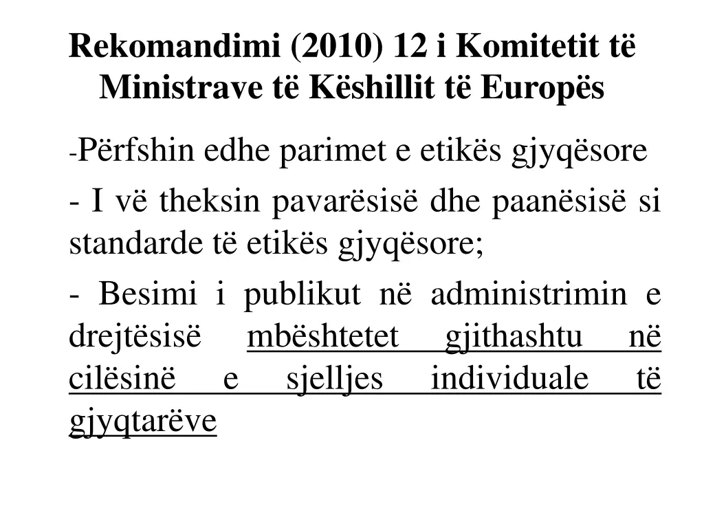 rekomandimi 2010 12 i komitetit t ministrave