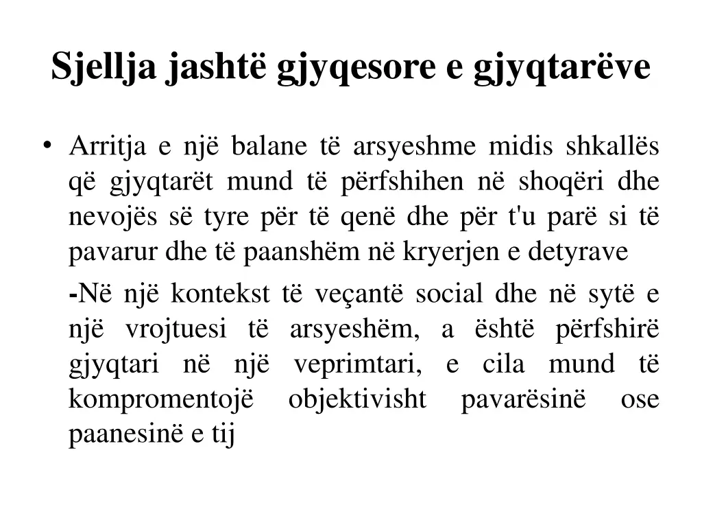 sjellja jasht gjyqesore e gjyqtar ve 1