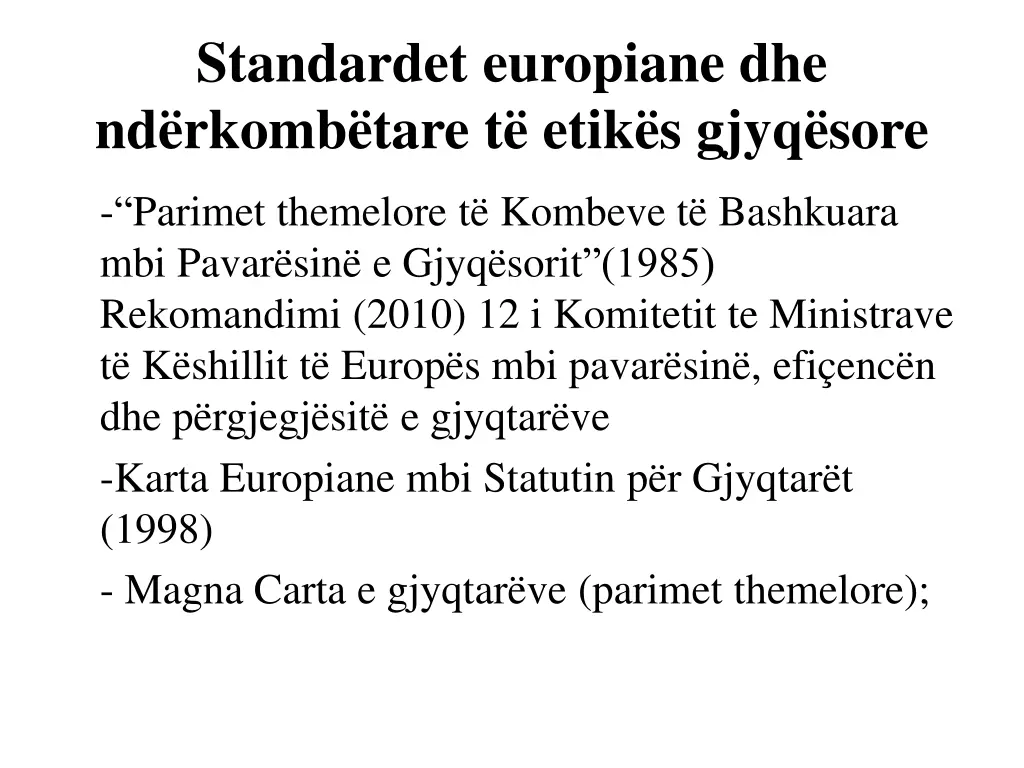 standardet europiane dhe nd rkomb tare t etik