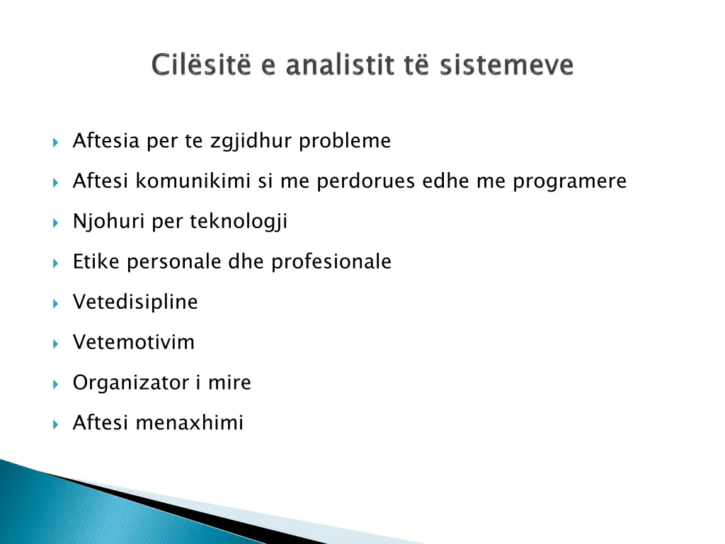 aftesia per te zgjidhur probleme