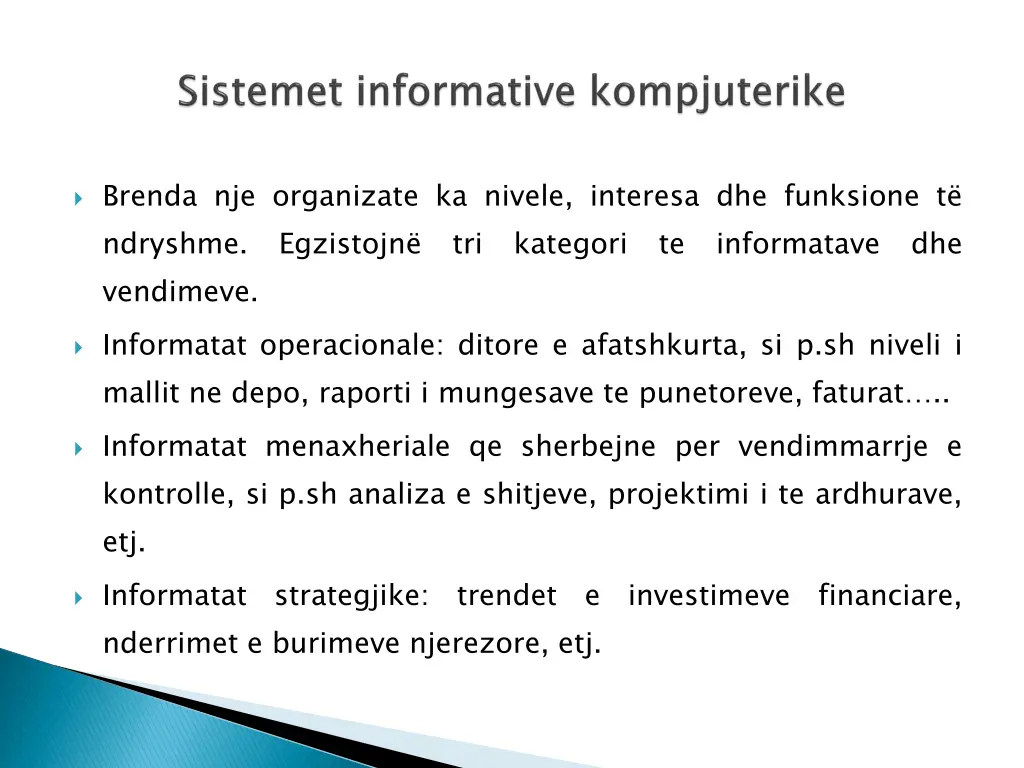 brenda nje organizate ka nivele interesa