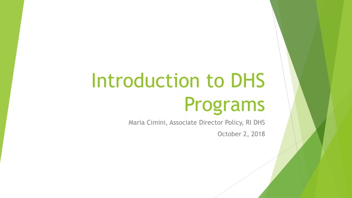 introduction to dhs
