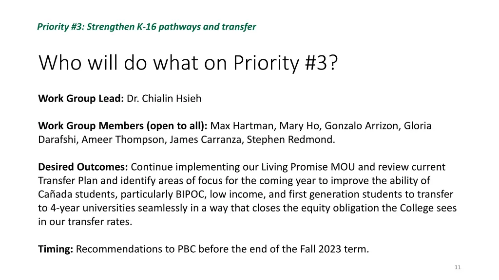 priority 3 strengthen k 16 pathways and transfer