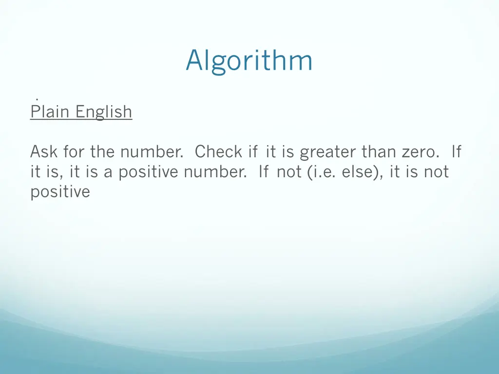 algorithm