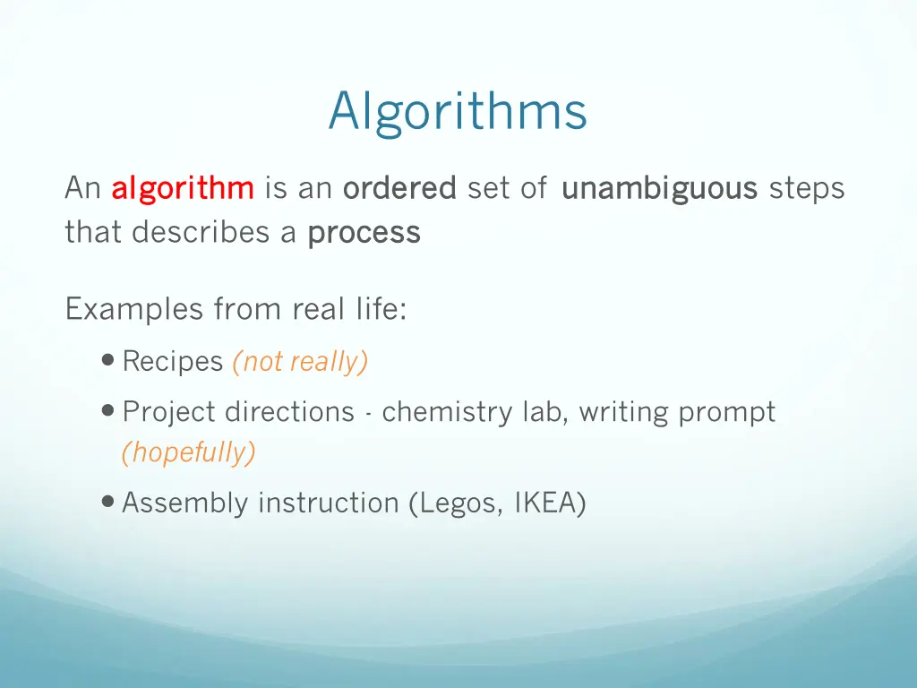 algorithms