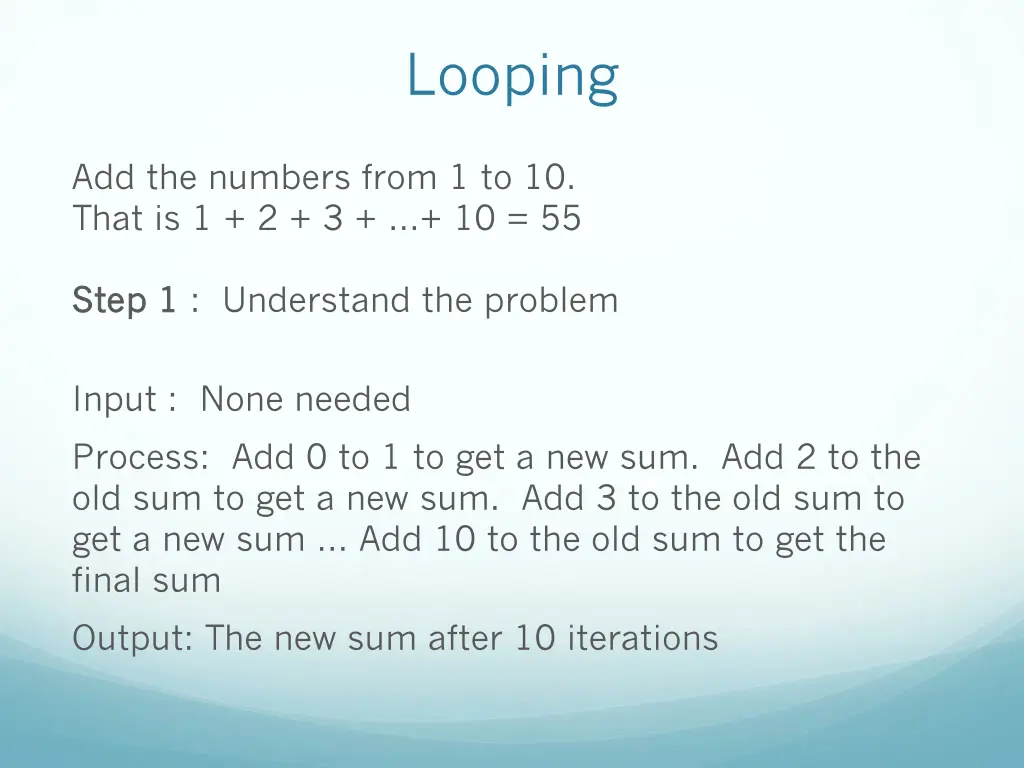 looping