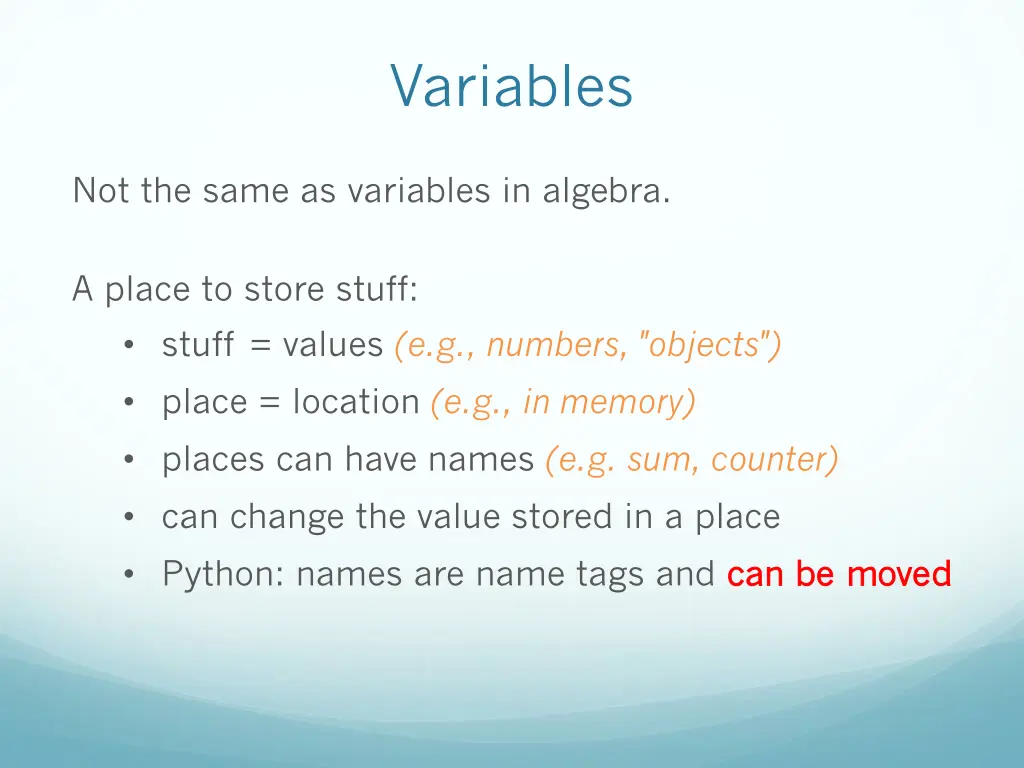 variables