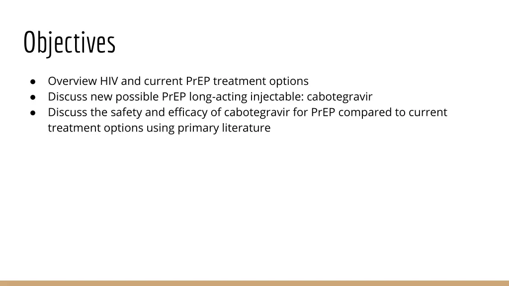 objectives