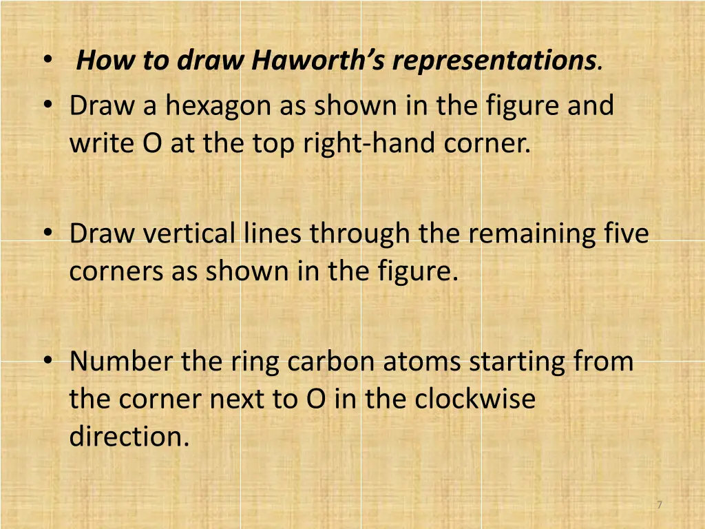 how to draw haworth s representations draw