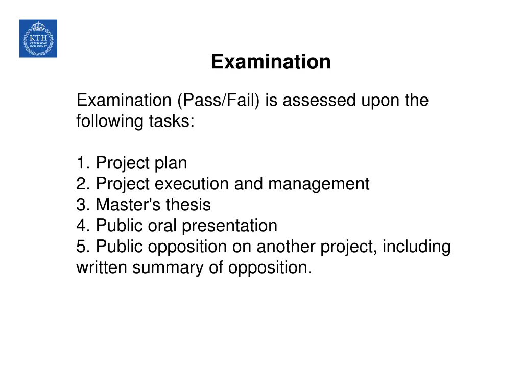 examination