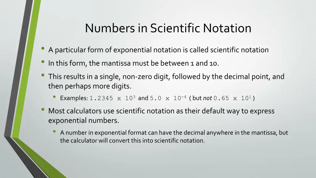 numbers in scientific notation