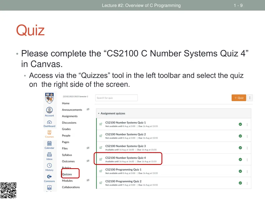 lecture 2 overview of c programming