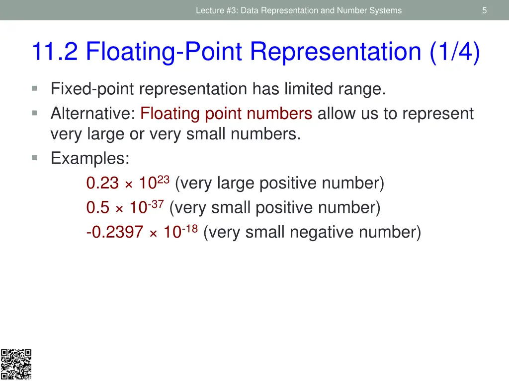lecture 3 data representation and number systems 2