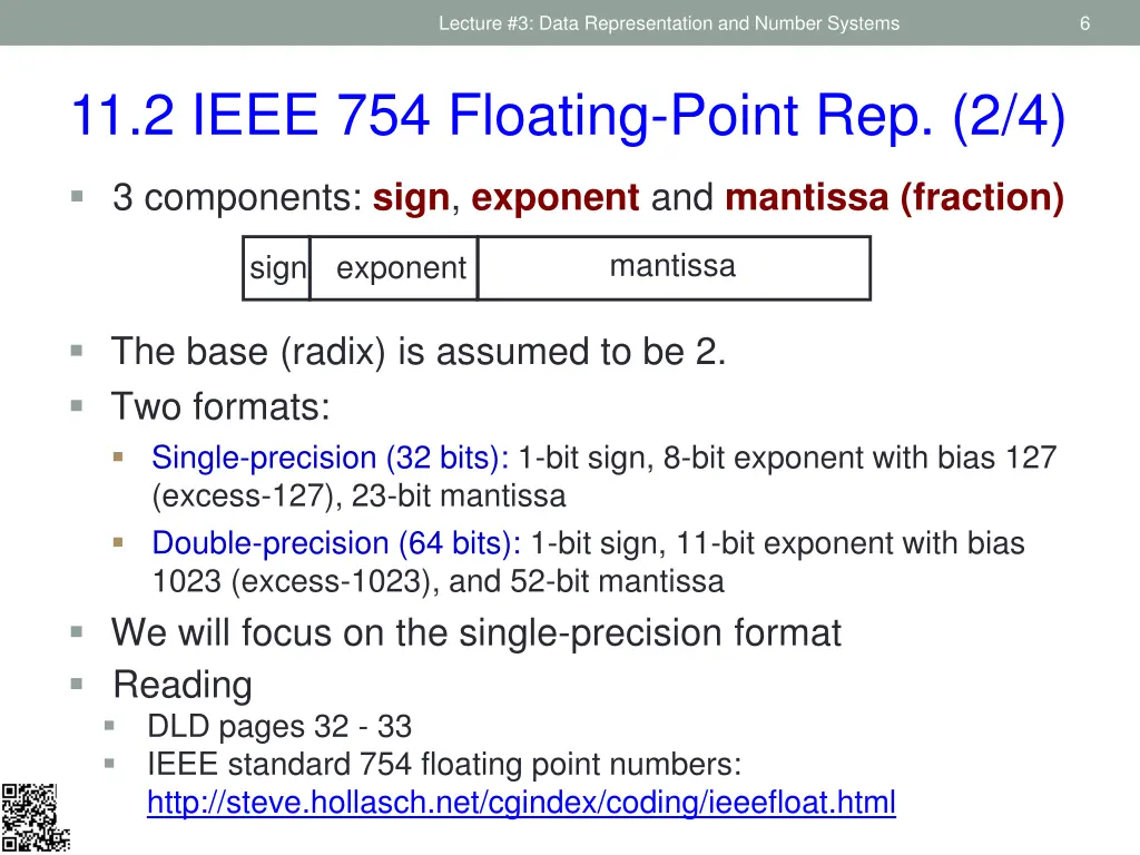 lecture 3 data representation and number systems 3