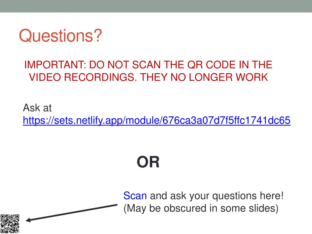 questions