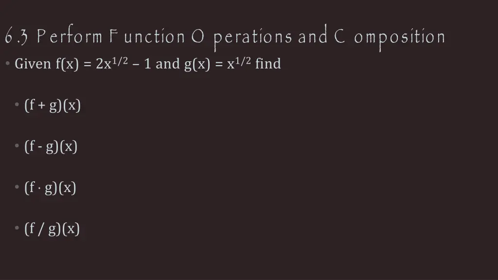 6 3 p erform f unction o perations 2