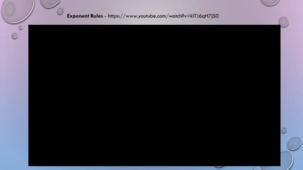 exponent rules https www youtube com watch