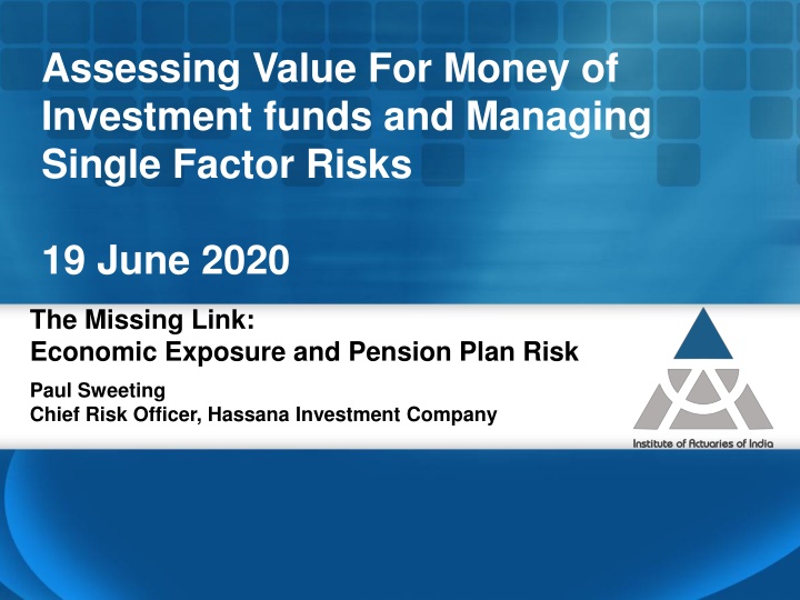 assessing value for money of investment funds