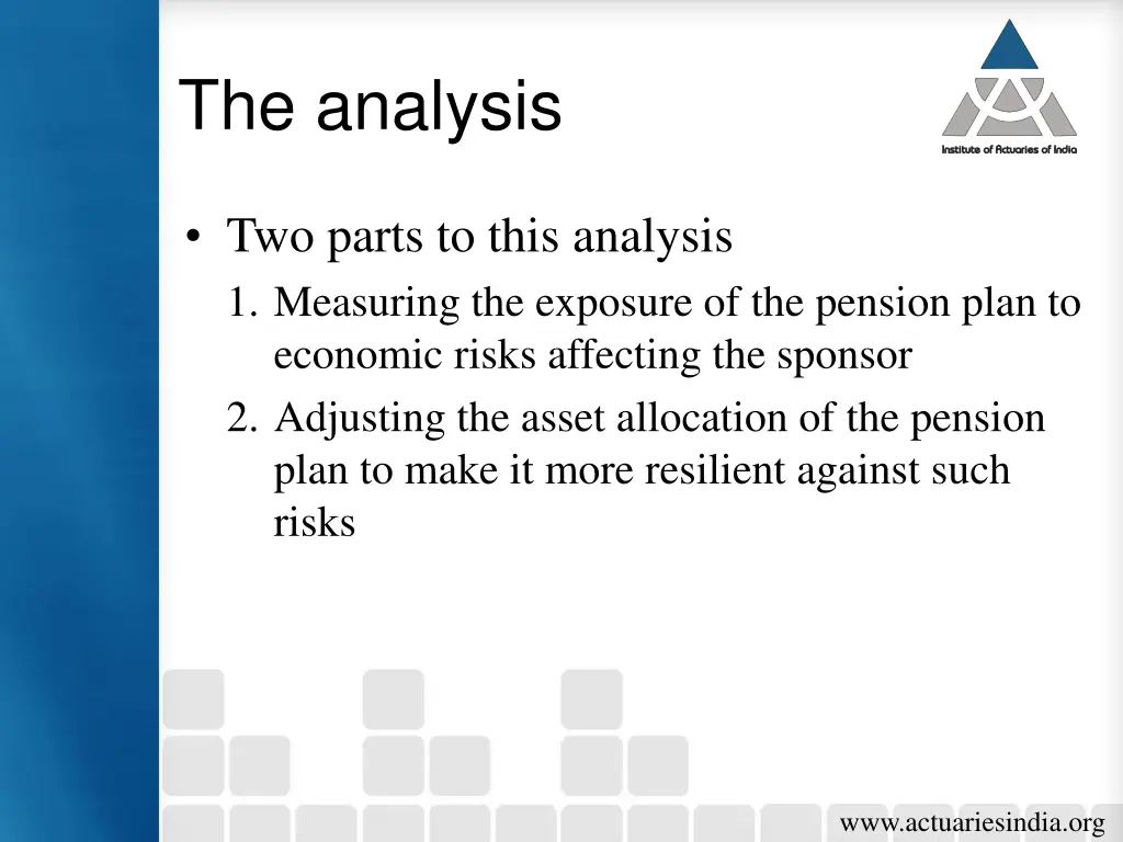 the analysis