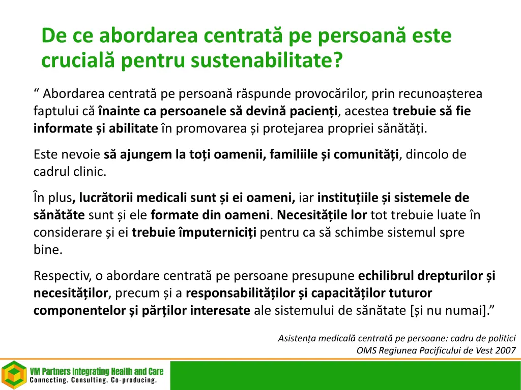 de ce abordarea centrat pe persoan este crucial