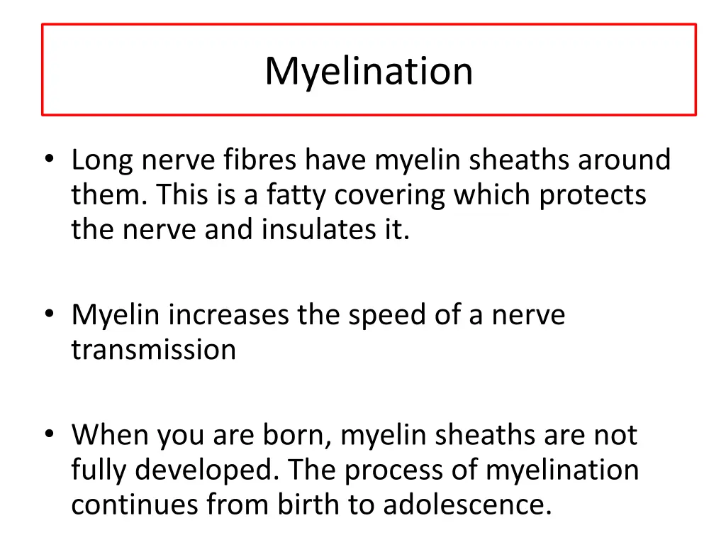 myelination