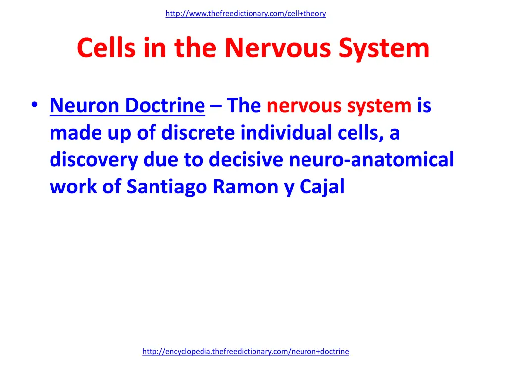 http www thefreedictionary com cell theory 1