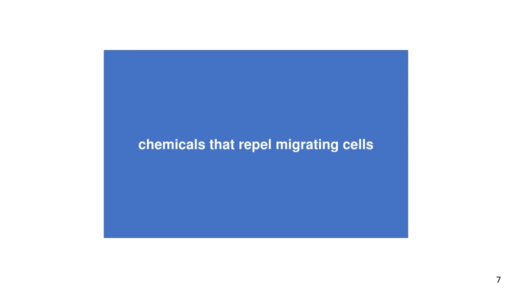 chemicals that repel migrating cells