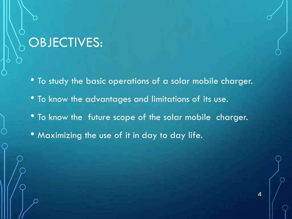 objectives