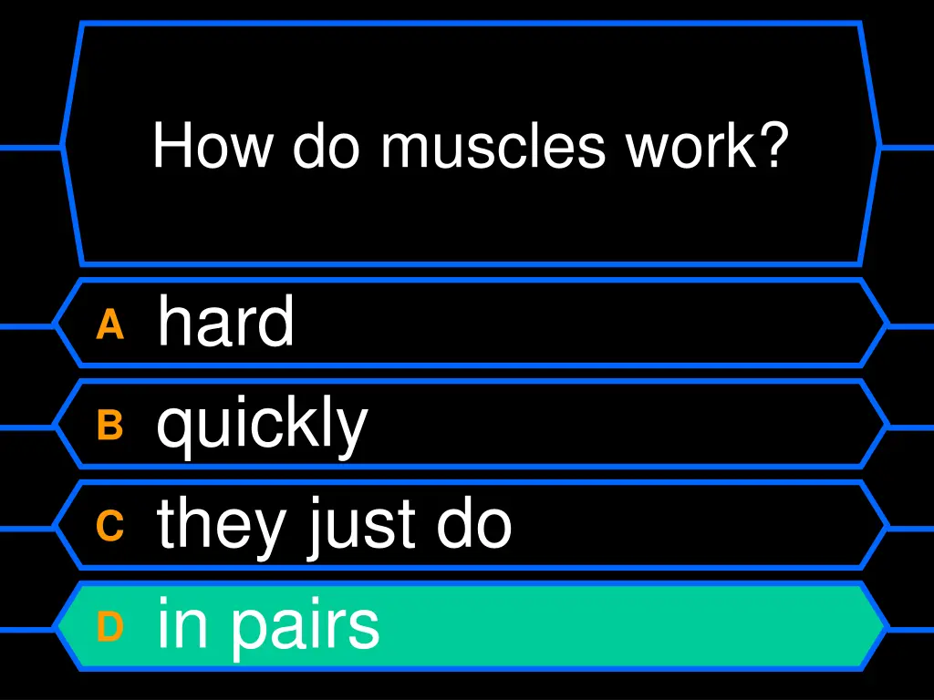 how do muscles work 1