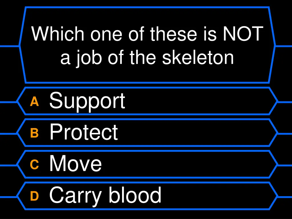 which one of these is not a job of the skeleton