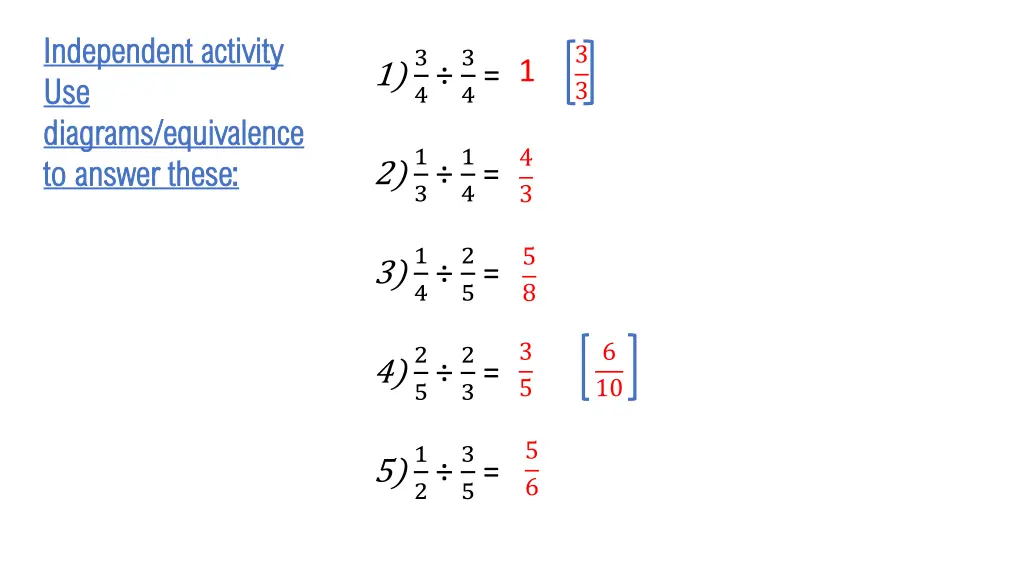 independent activity independent activity