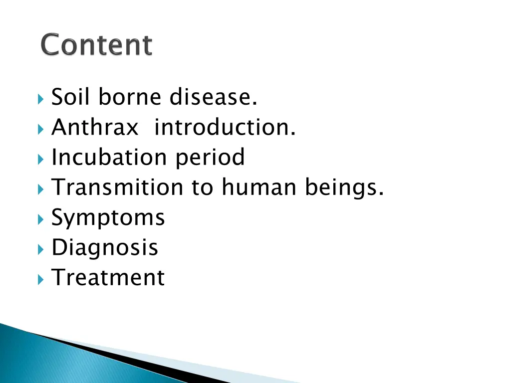 soil borne disease anthrax introduction