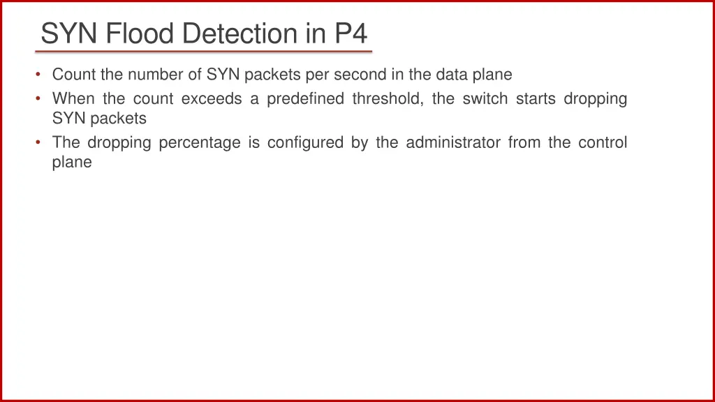 syn flood detection in p4