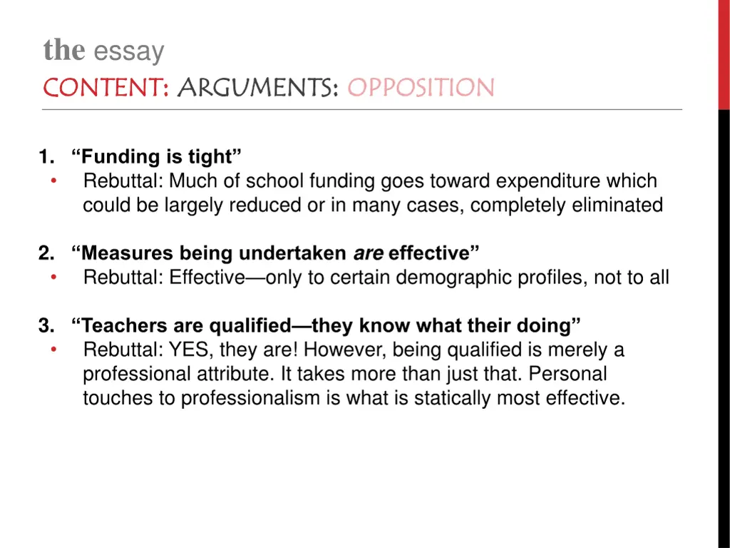 the essay content 2