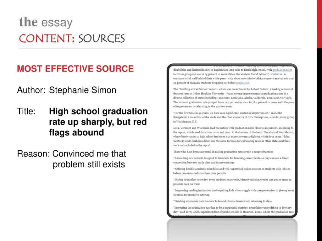 the essay content 3