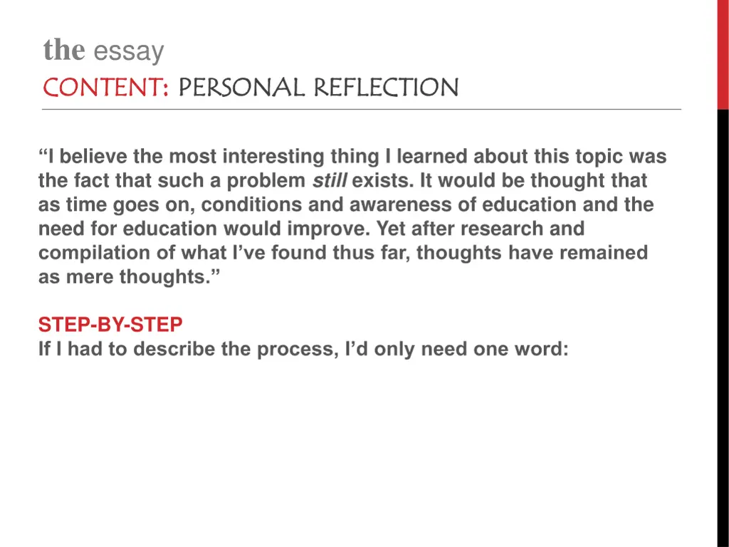 the essay content 4