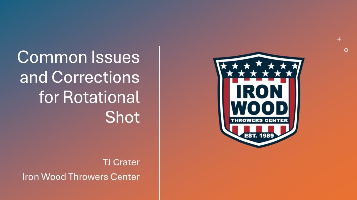 common issues and corrections for rotational