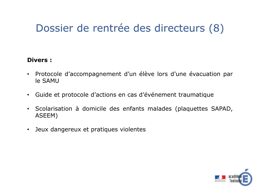 dossier de rentr e des directeurs 8