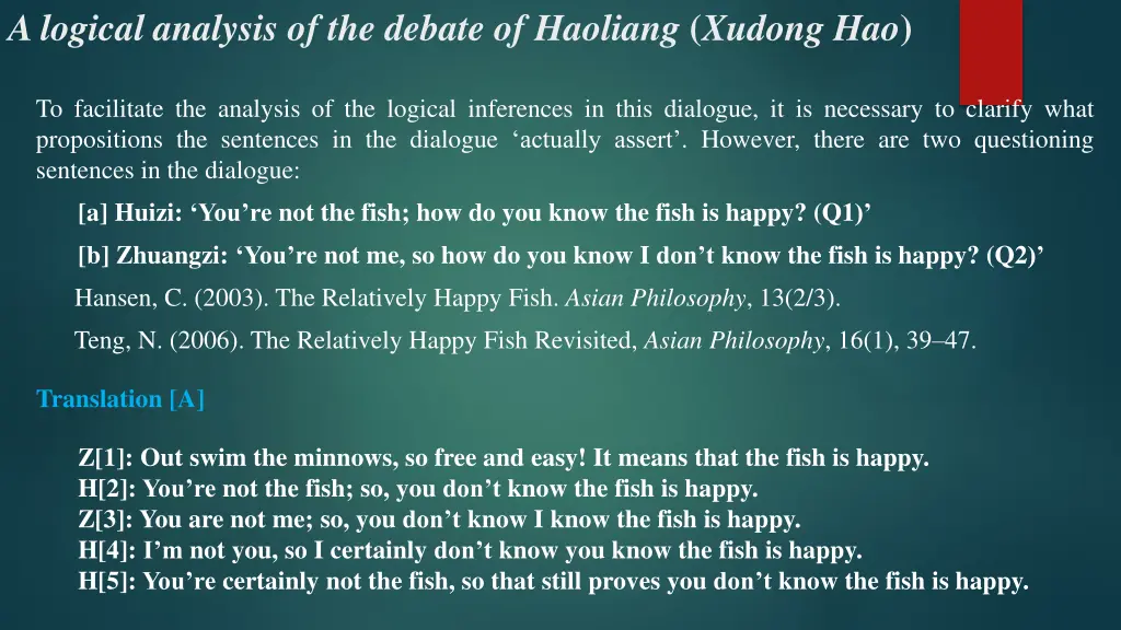 a logical analysis of the debate of haoliang 2