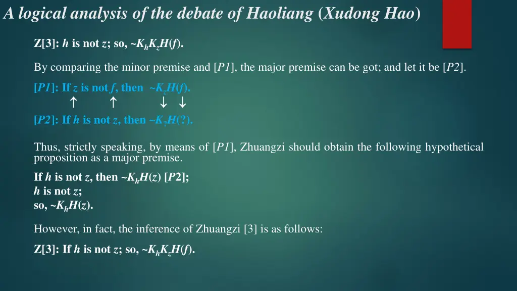 a logical analysis of the debate of haoliang 6