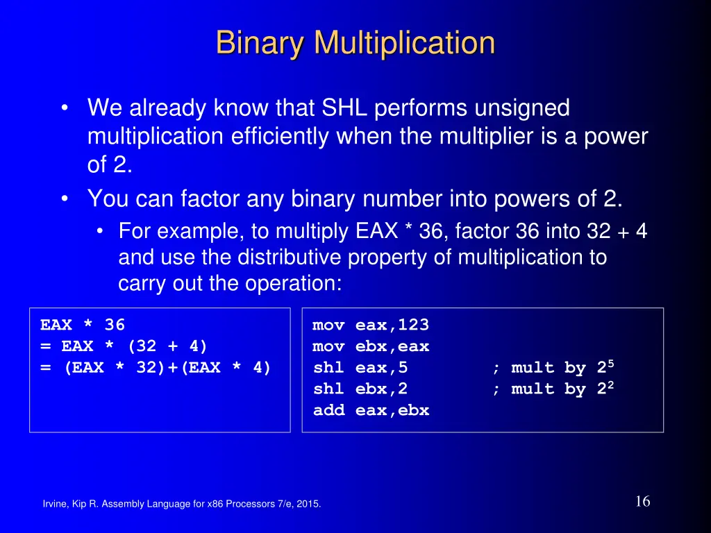 binary multiplication