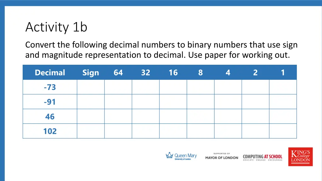 activity 1b
